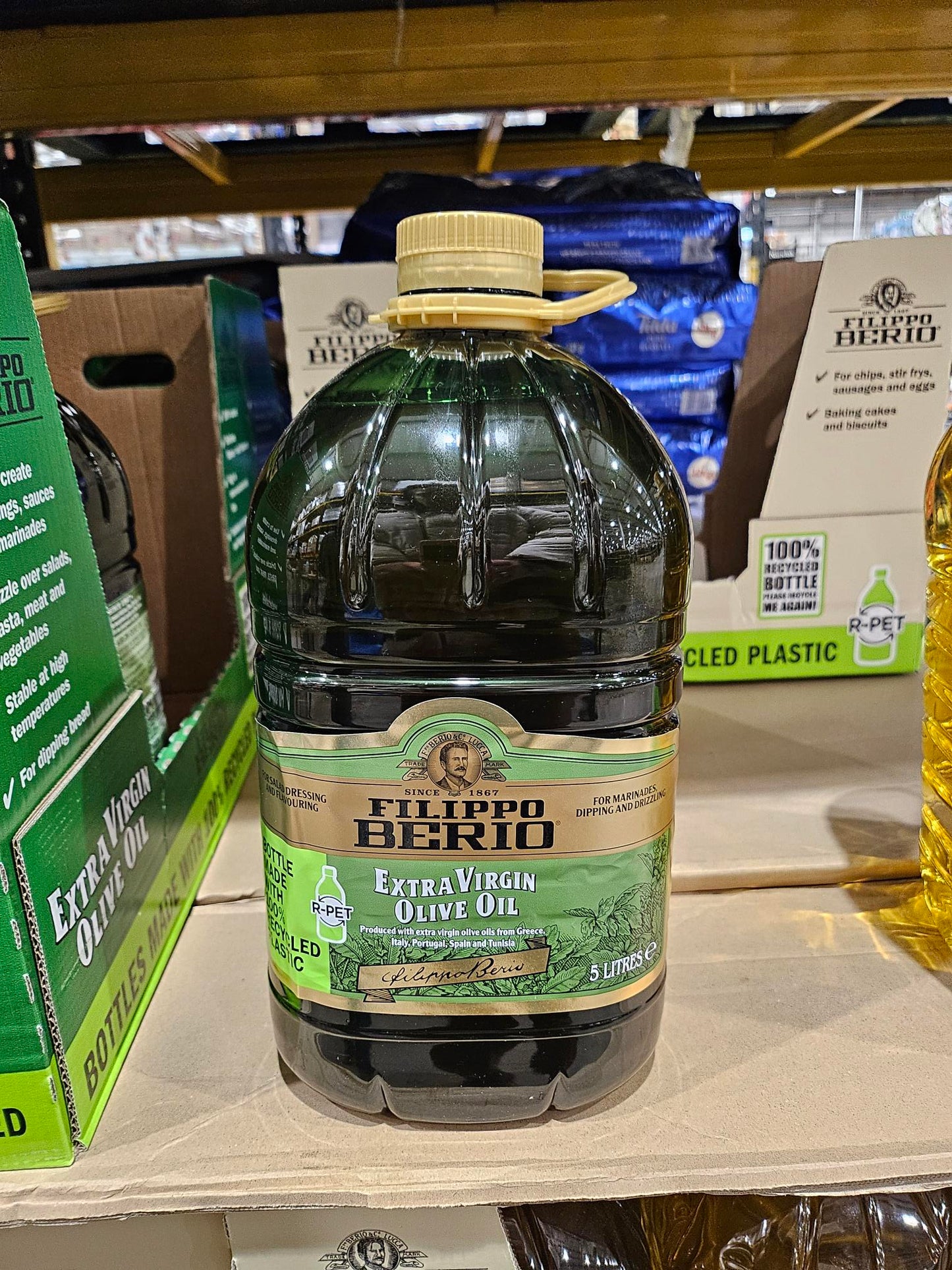 Extra virgin oil 5L - L&B The highest quality, most unrefined form of olive oil, produced by cold pressing olives without heat or chemicals Olive oil 49.99 Extra virgin oil 5L #