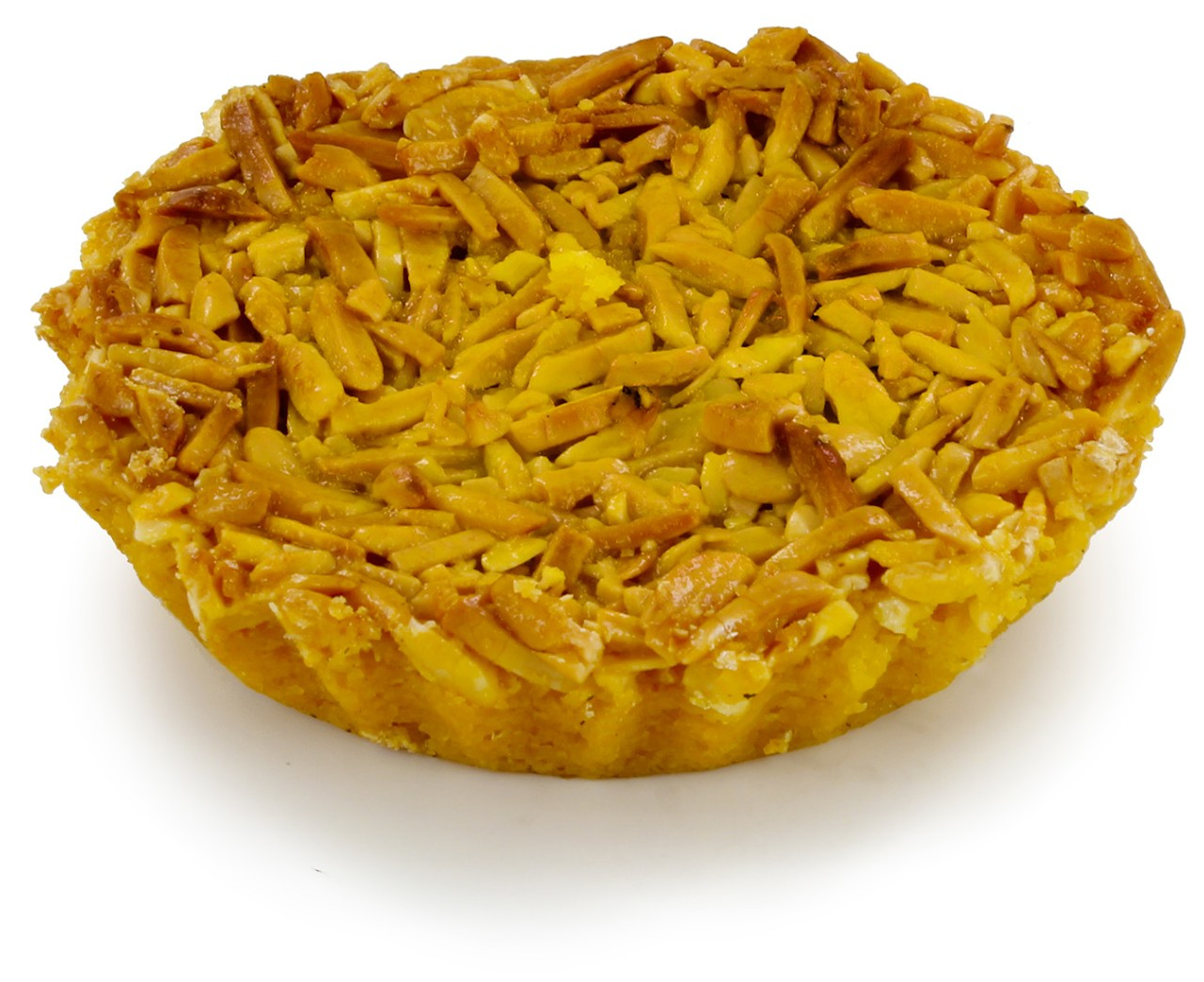 Almond Tart - L&B A classic Portuguese almond tart made with a buttery, tender base and topped with a generous layer of slivered almonds caramelized in golden syrup. 1.7 Almond Tart #