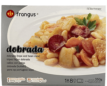 Dobrada(tripe and bean stew) - L&B A comforting Portuguese classic! Dobradinha is a rich stew made with tender tripe, white beans, chouriço, and savory spices – slow-cooked to perfection for a hearty, flavorful meal. Ready meals 6.0 Dobrada(tripe and bean stew) #