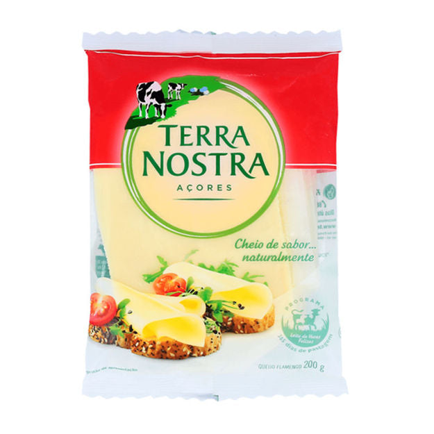 Terra Nostra cheese original silces 200g - L&B Pure Cheese, Pure Azores Say hello to real cheese made the right way- no shortcuts, no artificial, 100% natural milk from Azores, delivering a smooth, creamy taste that's mild,meltable and loved by all ages. Cheese 3.5 Terra Nostra cheese original silces 200g #