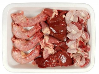 Chicken Giblets/kg - L&B includes the heart,liver,gizzard and neck(to make flavorful broths,sauces and gravies) Meat 6.9 Chicken Giblets/kg #