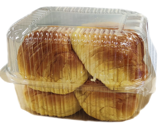 Brioche croissant 4 units - L&B Authentic brioche baked to perfection, leading to a rich and buttery inside and soft and flaky outside Pastry 6.3 Brioche croissant 4 units #