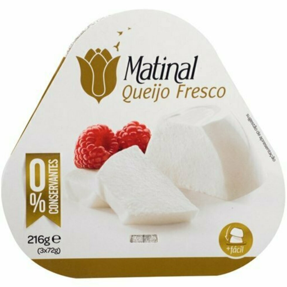 Matinal Fresh cheese tripack - L&B Pure,light and naturally delicious Offers the fresh and tasty white cheese, is Portugal's go to fresh cheese-soft and perfect light.Ideal for breakfast, snacks or healthy recipes Made with pasteurized cow's milk, a natural source of protein and calcium. Cheese 3.99 Matinal Fresh cheese tripack #