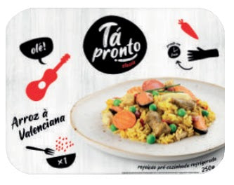 Arroz a Valenciana(Valenciana rice) - L&B A festive Portuguese favorite! Arroz à Valenciana is a rich and colorful rice dish with chicken, pork, sausages, peppers, and peas – a true taste of celebration Ready meals 4.5 Arroz a Valenciana(Valenciana rice) #